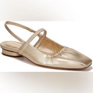 Vince Venice Slingback Flat – Champagne Leather – Size 6 (New)